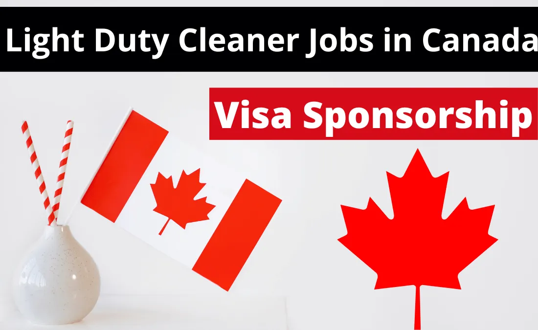 Light Duty Cleaner Jobs in Canada with Visa Sponsorship